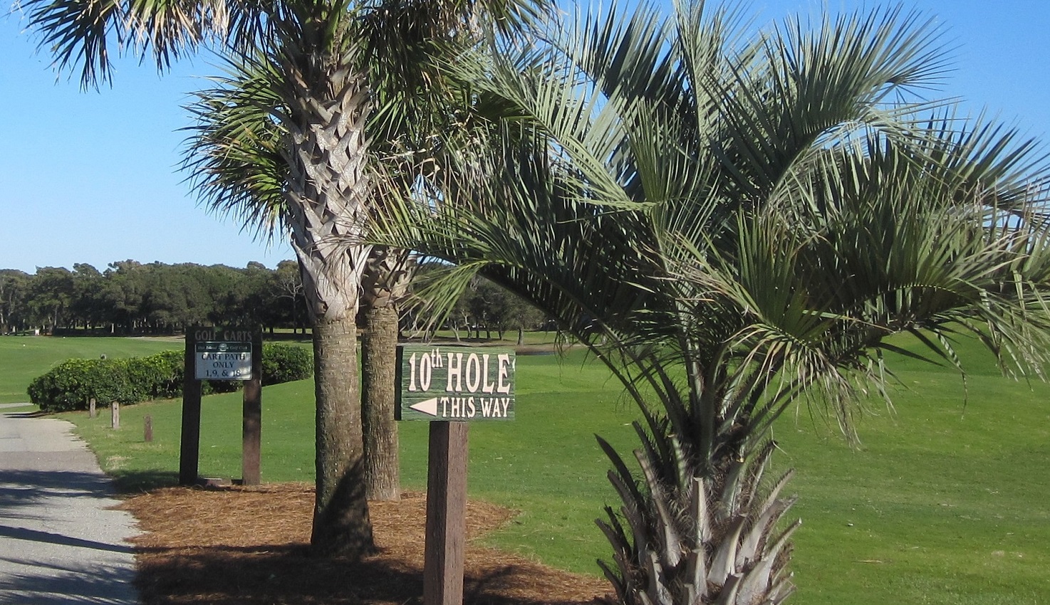 golf course at Oak Island and Caswell Beach NC
