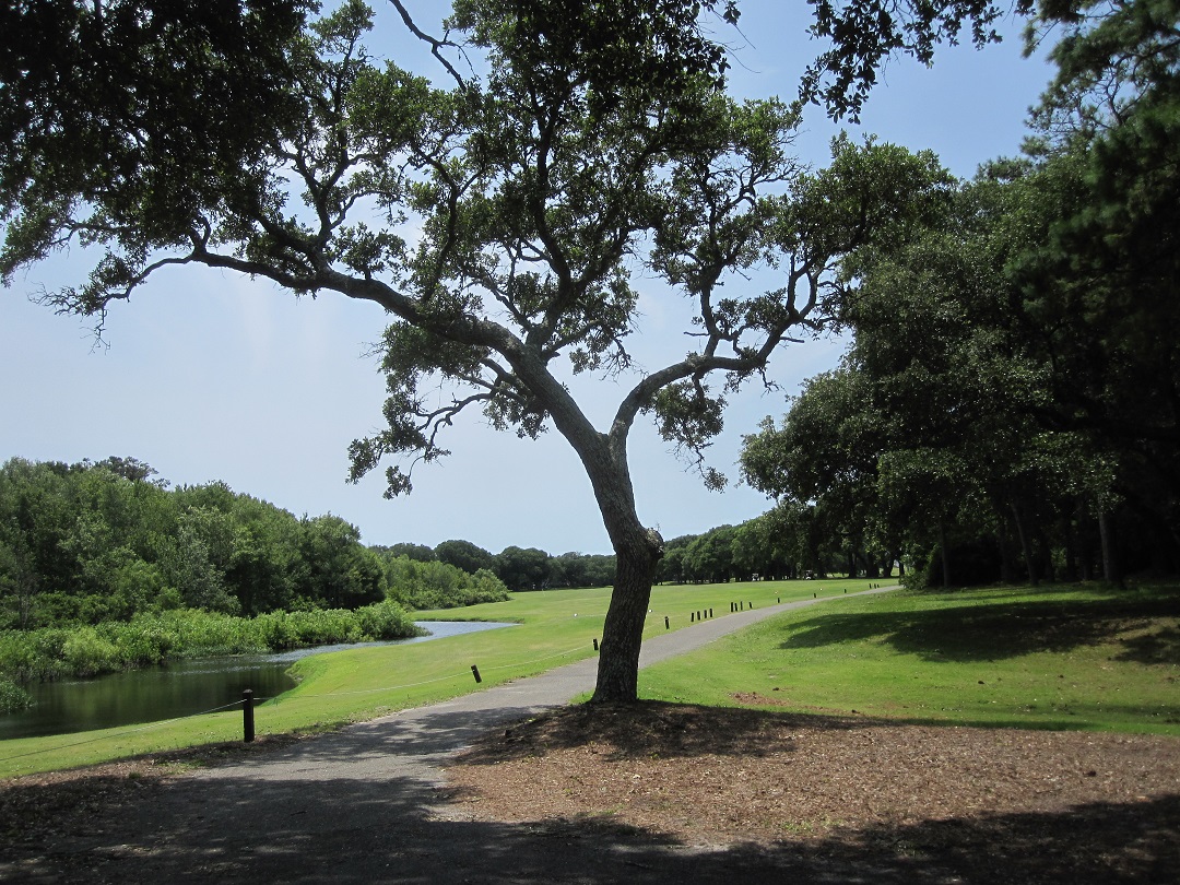 golf course at Caswell Beach and Oak Island NC